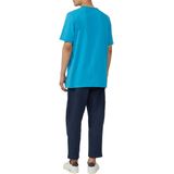 s.Oliver - T-shirt - Turquoise - Katoen - Korte Mouwen - Borstzak
