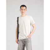 s.Oliver - T-shirt - Offwhite - Met Ongezoomde Randen - Korte Mouwen