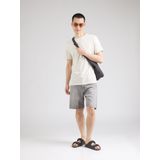 s.Oliver - T-shirt - Offwhite - Met Ongezoomde Randen - Korte Mouwen