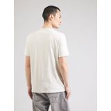 s.Oliver - T-shirt - Offwhite - Met Ongezoomde Randen - Korte Mouwen