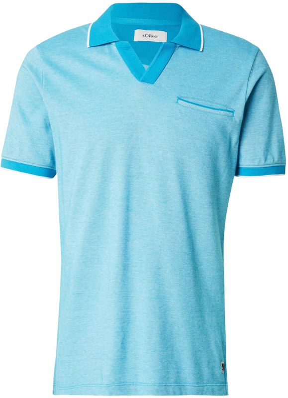 Piqué Polo - Tweekleurig - Katoen - Normale Pasvorm