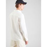 s.Oliver RED LABEL - Linnen Herenoverhemd - Effen - Regular Fit - Lange Mouwen