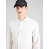 s.Oliver RED LABEL - Linnen Herenoverhemd - Effen - Regular Fit - Lange Mouwen