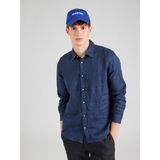 Brand - Effen Linnen Overhemd met Lange Mouwen en Kentkraag