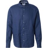 Brand - Effen Linnen Overhemd met Lange Mouwen en Kentkraag