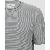 Gebreid - Gestreept - Trui - Groen - Leinen-Baumwollmix