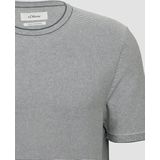 Gebreid - Gestreept - Trui - Groen - Leinen-Baumwollmix