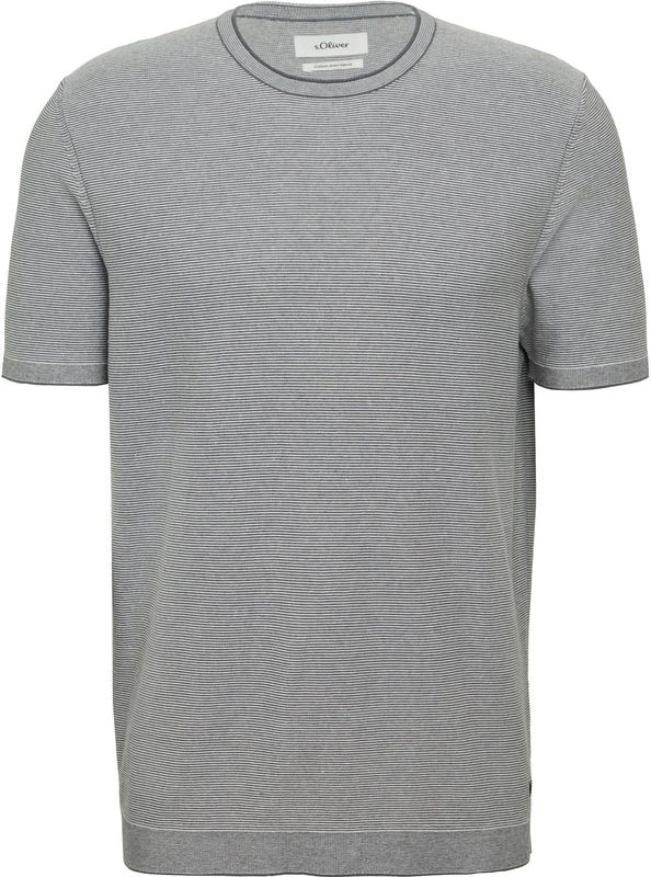 Gebreid - Gestreept - Trui - Groen - Leinen-Baumwollmix