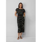 Jumpsuit - All-over Print - Gevlochten Riem - Jersey - Culottelengte