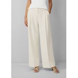s.Oliver BLACK LABEL - Keperstofbroek - Elegante Broek - Extra Wijde Pijpen