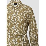 s.Oliver - BLACK LABEL - Halflange Jurk - Viscose - All-over Print - 3/4 Mouwen