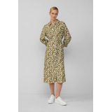 s.Oliver - BLACK LABEL - Halflange Jurk - Viscose - All-over Print - 3/4 Mouwen