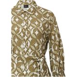 s.Oliver - BLACK LABEL - Halflange Jurk - Viscose - All-over Print - 3/4 Mouwen