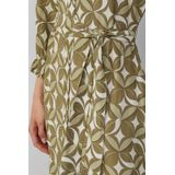 s.Oliver - BLACK LABEL - Halflange Jurk - Viscose - All-over Print - 3/4 Mouwen