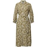 s.Oliver - BLACK LABEL - Halflange Jurk - Viscose - All-over Print - 3/4 Mouwen
