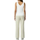 Imprimé - Top - Wit - V-hals - Mouwloos - Slim Fit