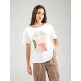 Shirt - Jersey - Ronde Hals - Motiefprint - Normale Pasvorm - Kwartmouw