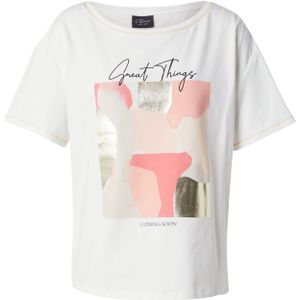 Shirt - Jersey - Ronde Hals - Motiefprint - Normale Pasvorm - Kwartmouw