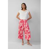 Culottes - Met Wijde Pijpen - Hoge Elastische Tailleband - All-over Print