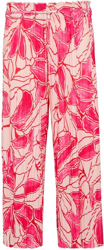 Culottes - Met Wijde Pijpen - Hoge Elastische Tailleband - All-over Print