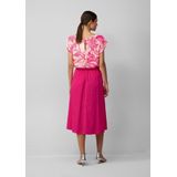 A-lijn Jurk - Viscose - Mouwloos - Ronde Halslijn - Afneembare Broche