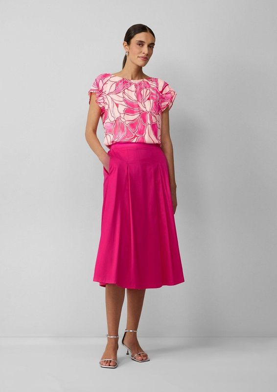 A-lijn Jurk - Viscose - Mouwloos - Ronde Halslijn - Afneembare Broche