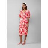 s.Oliver - Wikkeljurk - Satijn - V-hals - All-over Print