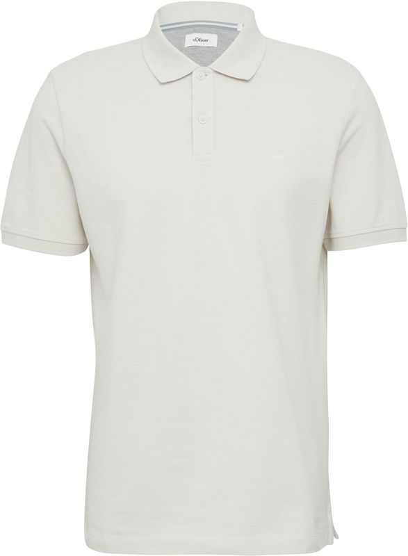 s.Oliver - Casual - Poloshirt - Lichtbeige - Katoenen Piqué