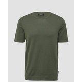 s.Oliver BLACK LABEL - T-shirt - Donkergroen - Fijn Gebreid