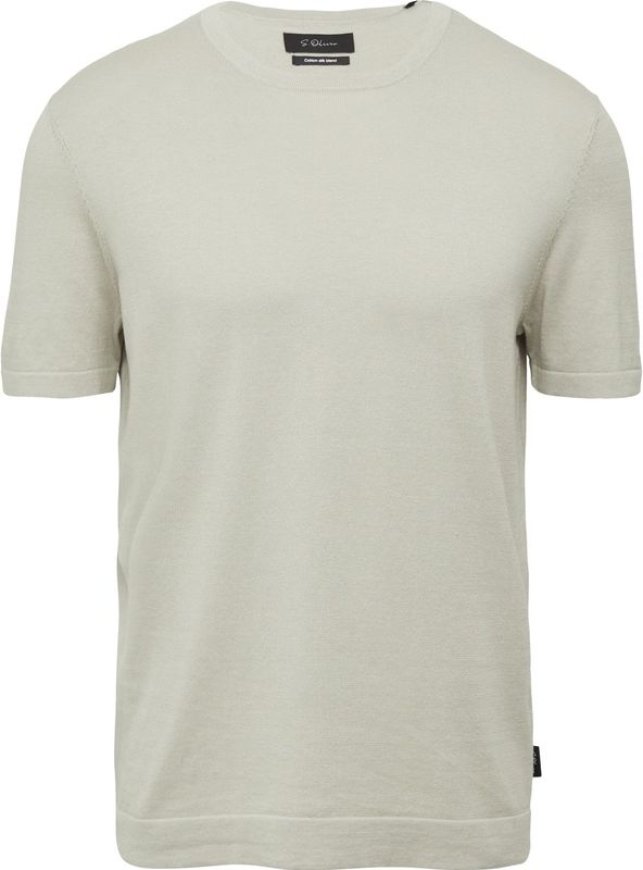 s.Oliver BLACK LABEL - Regular Fit - Gebreide Trui - Katoen-Zijden Mix