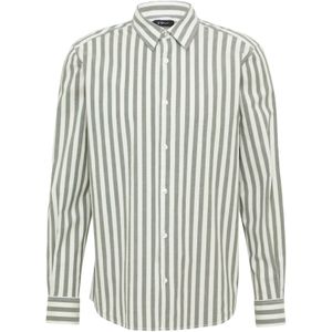 s.Oliver BLACK LABEL - Overhemd - Katoen - Blauw - Lange Mouwen