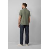 T-shirt - Effen - Katoen - Polokraag - Normale Pasvorm