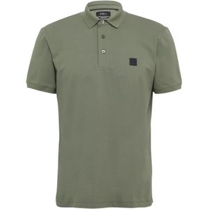 T-shirt - Effen - Katoen - Polokraag - Normale Pasvorm