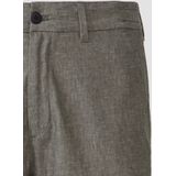 Bermuda - Korte Broek - Leinenmix - Lichtgrijs