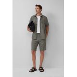 Bermuda - Korte Broek - Leinenmix - Lichtgrijs