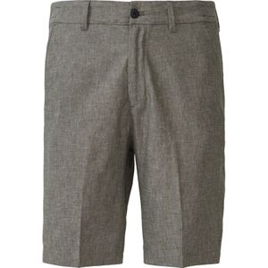 Bermuda - Korte Broek - Leinenmix - Lichtgrijs