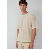 T-shirt - Gehaakt - Katoen - Relaxte Pasvorm - Jacquarddetails