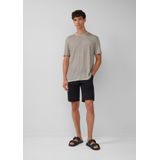 T-shirt - Gestreept - Linnen - Normale Pasvorm - Ronde Hals