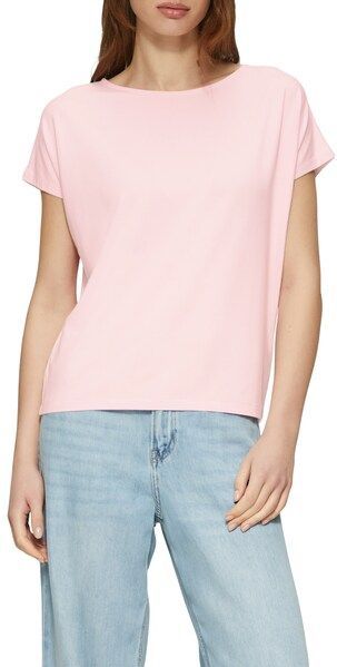 Shirt - Effen - Jersey - Ronde Hals - Kwartmouw