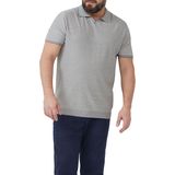 s.Oliver Big Size - Regular Polo - Grijs - Fijn Gebreid