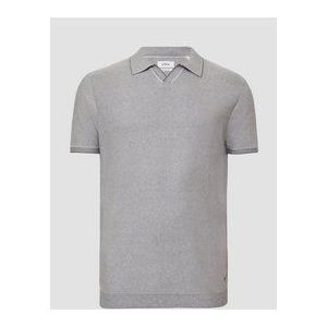 s.Oliver Big Size - Regular Polo - Grijs - Fijn Gebreid