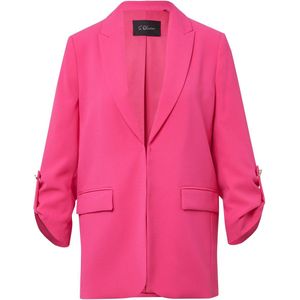 s.Oliver BLACK LABEL - Blazer - Zwart - Crêpe - Normale Pasvorm