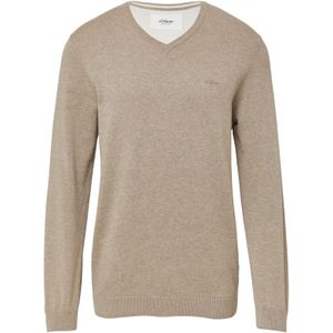 Gebreide Trui - V-hals - Heren - 100% Katoen
