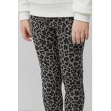 s.Oliver - Legging - Grijs/Zwart - Stretchkatoen - Elastische Tailleband