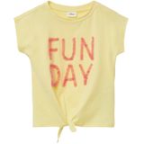 T-shirt - Katoen - V-vorm - Korte Mouwen - Ronde Hals - Geborsteld Katoen