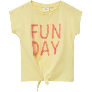 T-shirt - Katoen - V-vorm - Korte Mouwen - Ronde Hals - Geborsteld Katoen