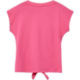 T-shirt - Katoenen Jersey - V-vorm - Korte Mouwen - Ronde Hals