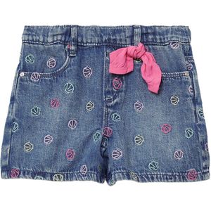 Jeans - Loose-Fit - Denim Shorts - Blauw - Hoge Elastische Tailleband