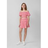 T-shirt - Off-Shoulder - Katoen - All-Over Print