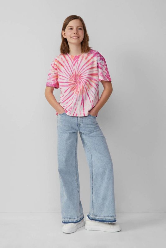 T-shirt - Katoen - Multicolor - Boxy Design - Korte Mouwen